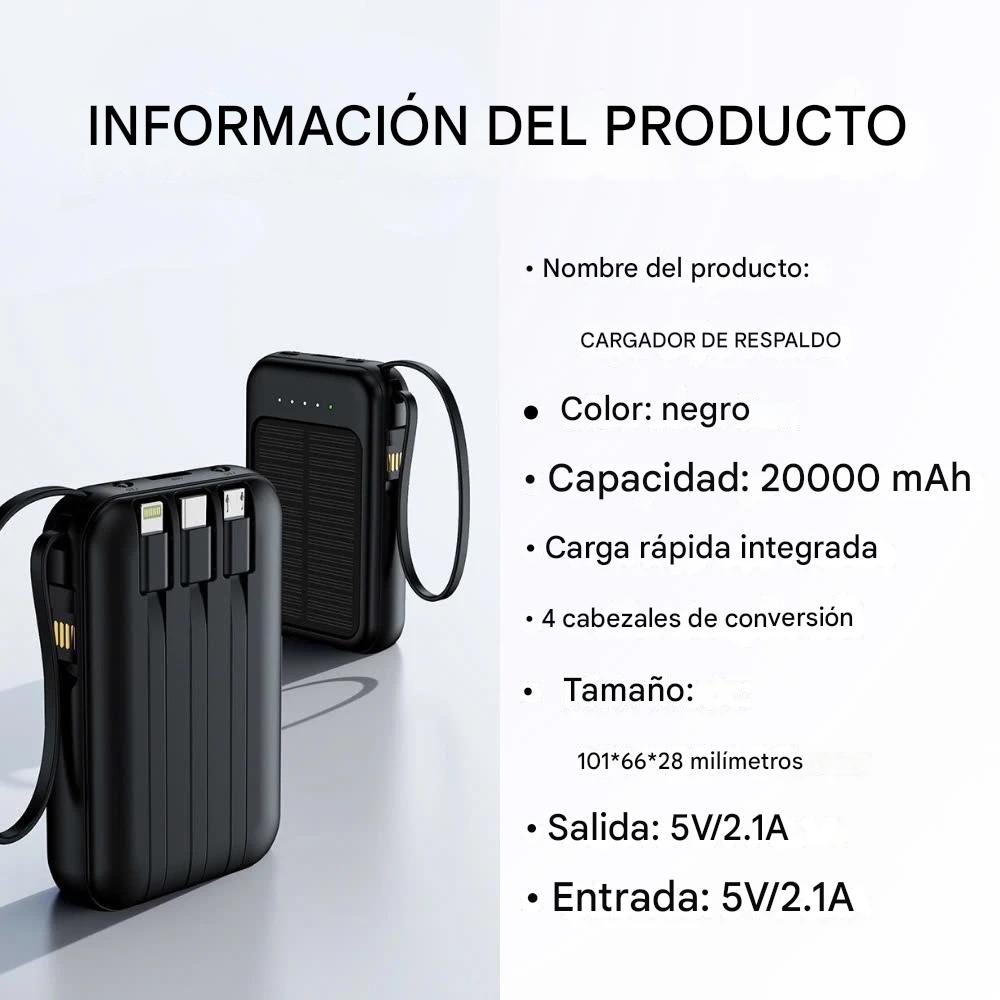 (30% DE DESCUENTO) El banco de energía solar Hegami admite la carga rápida de muchos modelos de teléfonos