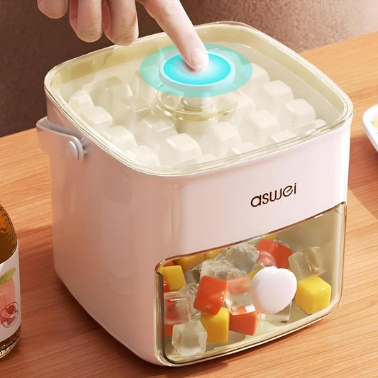 (30% DE DESCUENTO) Máquina para fabricar hielo Aswei con bandeja y tapa