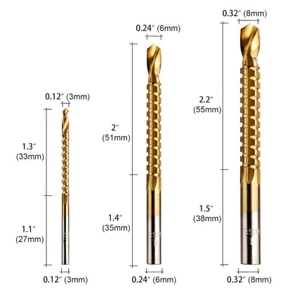 (30% DE DESCUENTO) Juego de 6 brocas multiusos, permite perforar todo tipo de materiales.