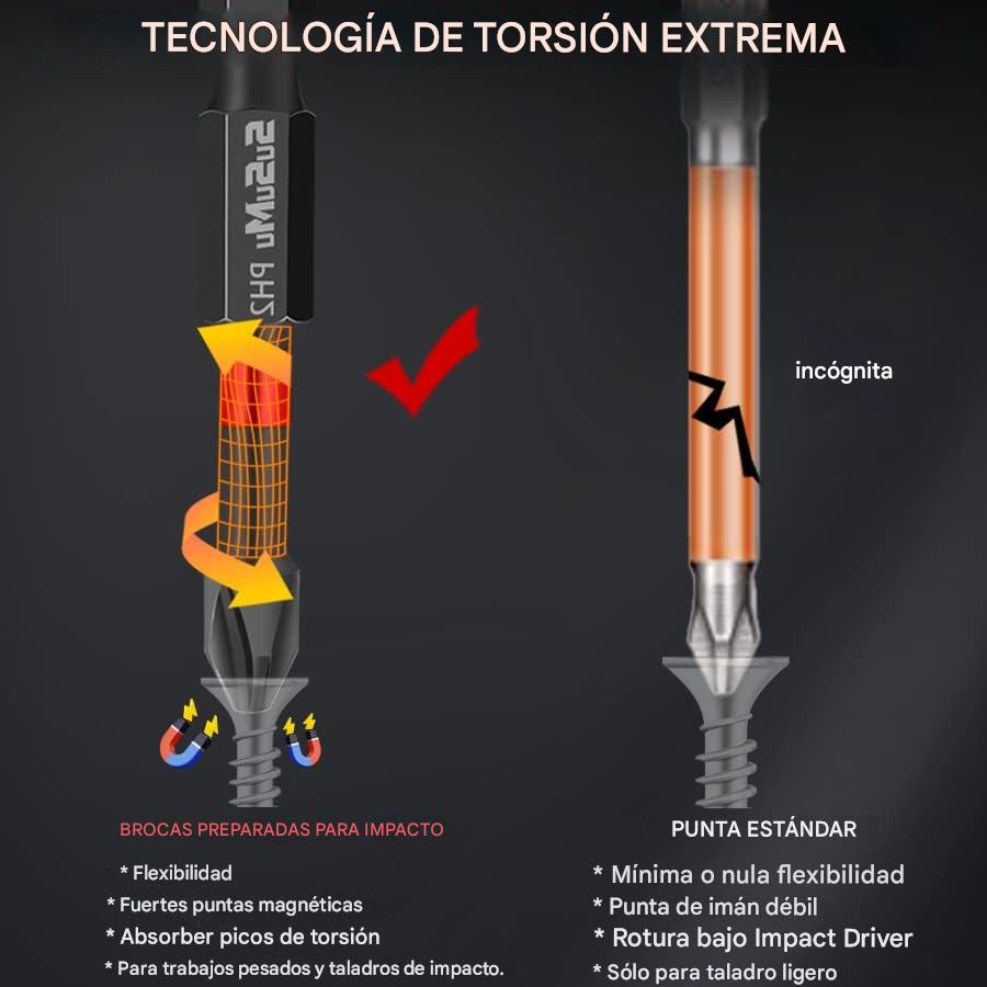 (30% DE DESCUENTO) Juego de 4 brocas multiusos para atornillar, perforar todo tipo de materiales