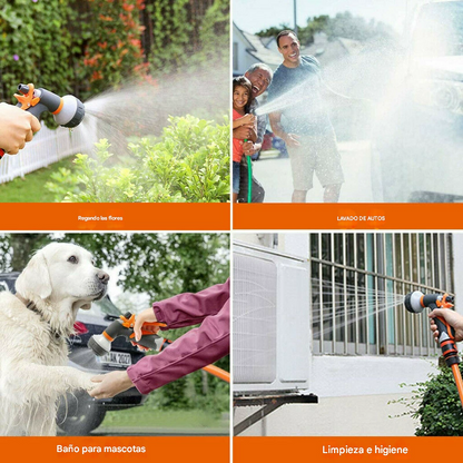 (30% DE DESCUENTO) Garden watering gun set, car wash watering nozzle.