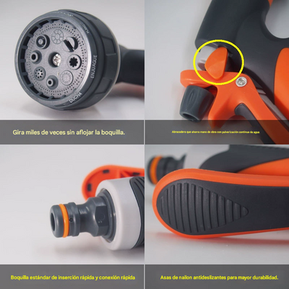 (30% DE DESCUENTO) Garden watering gun set, car wash watering nozzle.