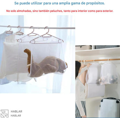 (30% DE DESCUENTO) Las bolsas de malla para secar almohadas, juguetes y peluches son transpirables y de secado rápido.