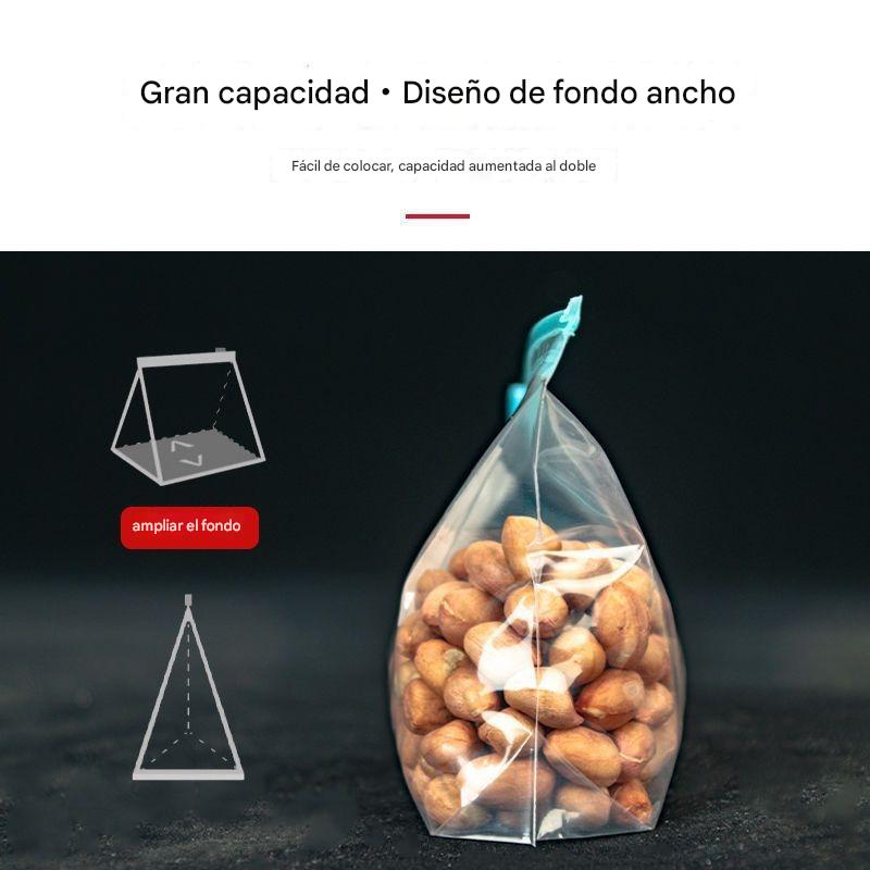 (30% DE DESCUENTO) Bolsa de alimentos sellada gruesa con cierre de cremallera y diseño largo para refrigerador